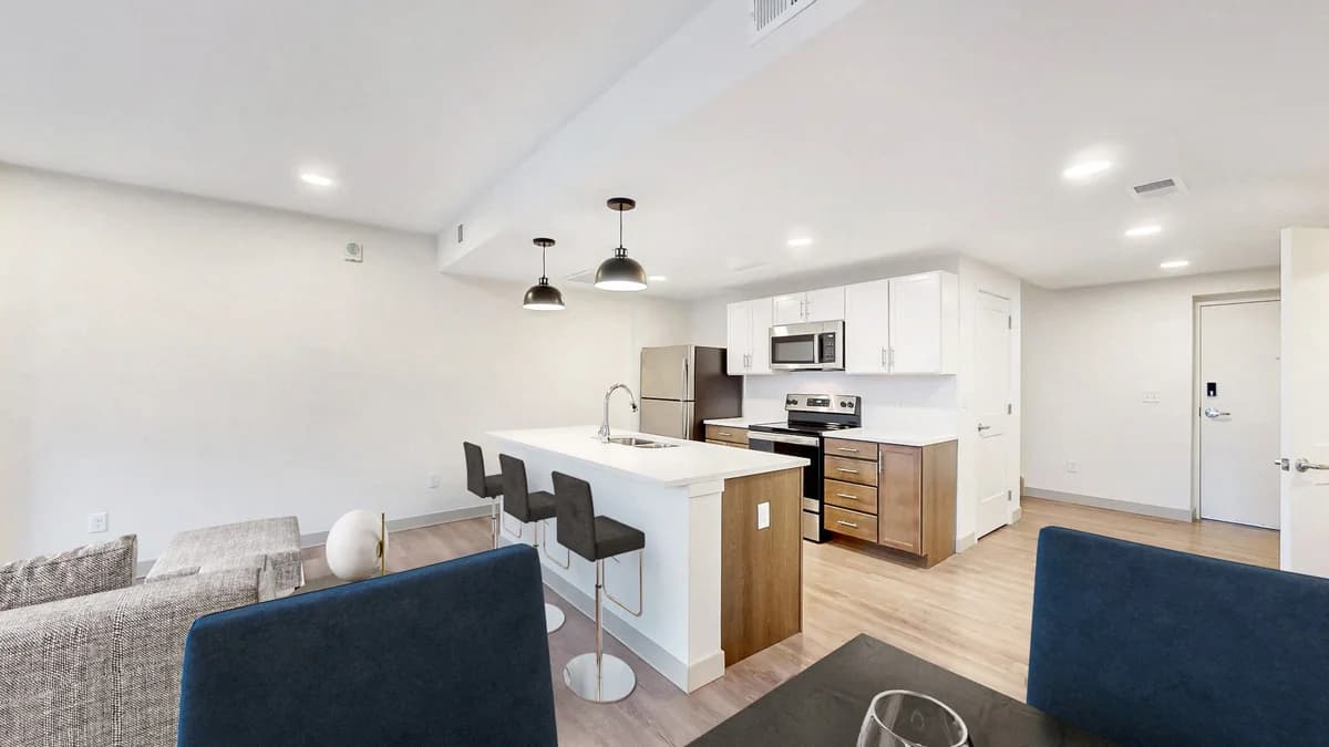 Louisville apartments for rent - image - Open concept kitchen and living area