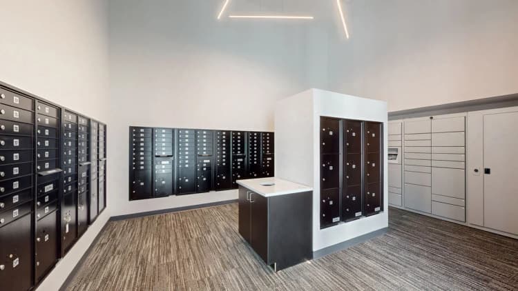 Louisville apartments for rent - image - Mailroom with parcel lockers and package stations