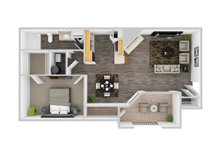 Louisville apartments for rent - image - A2 | 1BD, 1BA | 701SF