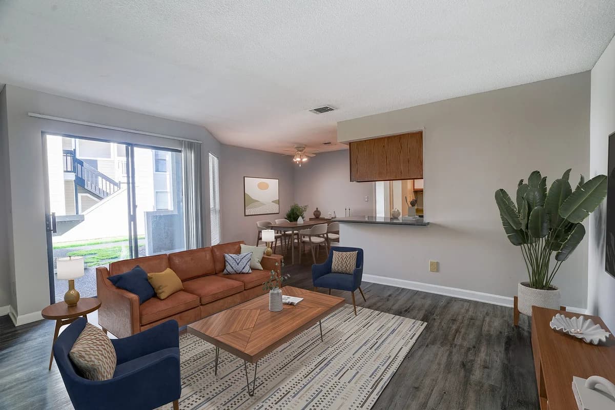 Louisville apartments for rent - image - Living Room with Sliding Doors