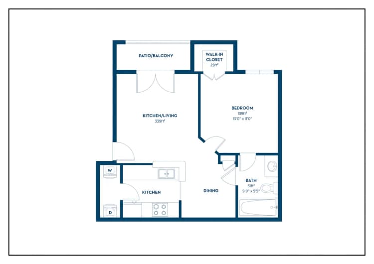Louisville apartments for rent - image - 1A | 1BD, 1BA | 618SF
