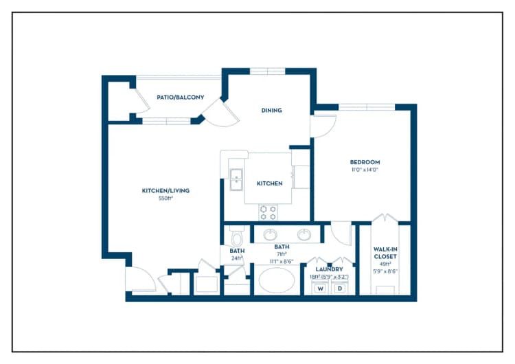 Louisville apartments for rent - image - 1B | 1BD, 1BA | 799SF