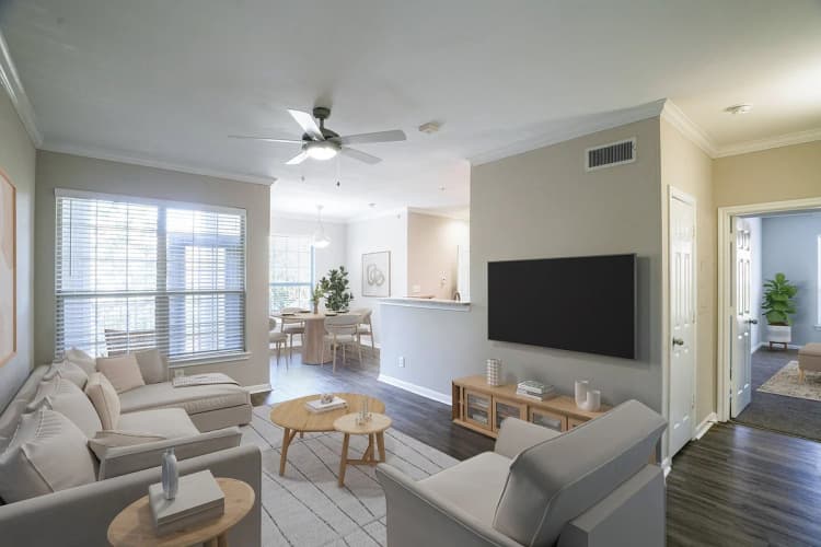 Louisville apartments for rent - image - Oxmoor_2026_LivingRoom_VirtuallyStaged