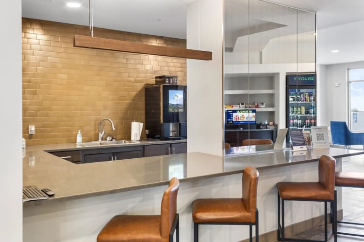 Louisville apartments for rent - image - Coffee bar with beverage refrigerator and counter seating