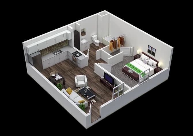 Louisville apartments for rent - image - 1 br large