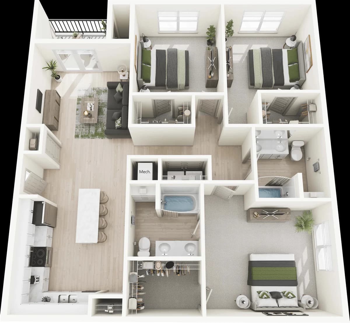 Louisville apartments for rent - image - 3 Bed, 2 Bath