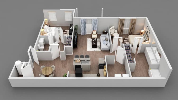 Louisville apartments for rent - image - 2 Bedroom 2 Bath