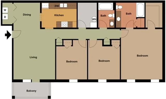 Louisville apartments for rent - image - 3/2