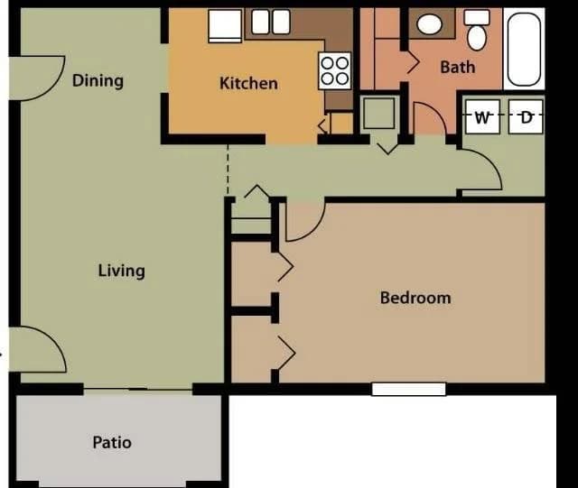 Louisville apartments for rent - image - 863 SQ FT